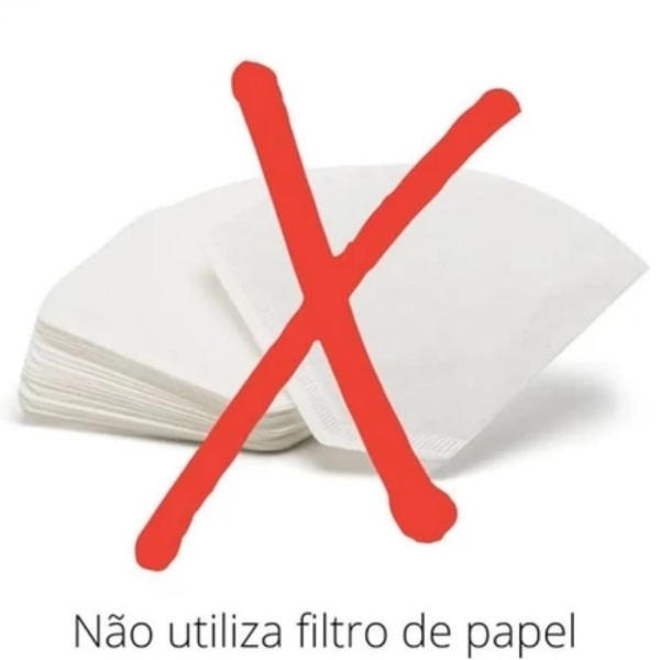 Filtro De Café 103 Inox - Coador de Café Grande Sem Uso De Papel