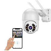 Camera Ip Wifi Externa Hd Sensor De Movimento Ptz Speed Dome a Prova Agua Zoom 2 Antena