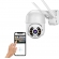 Camera Ip Wifi Externa Hd Sensor De Movimento Ptz Speed Dome a Prova Agua Zoom 2 Antena