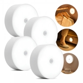 Kit 4 Luminárias Lâmpada Led Recarregável Sensor De Pres