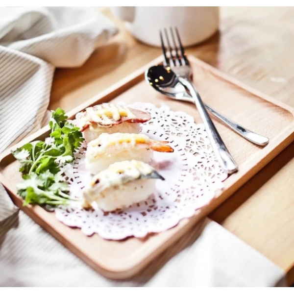 Bandeja de Bambu Petisqueira Retangular - Cozinha - Servir Petiscos