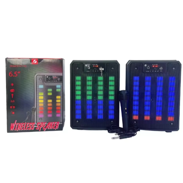 Caixa De Som Outdoor Boombox Praia Recarregável Home Theater Sem Fio Am Fm Áudio Som Speaker Rádio Portátil com Mic Spea