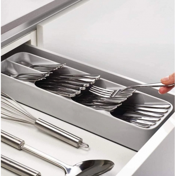 Porta Talheres Gaveta Organizador Separador Cozinha Colher Garfo Faca Divisoria Pratico Casa