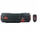 Kit Teclado E Mouse Gamer KG-03R Nemesis Start 2.0 Preto E Vermelho Mais Mouse Pad Gamer Nemesis