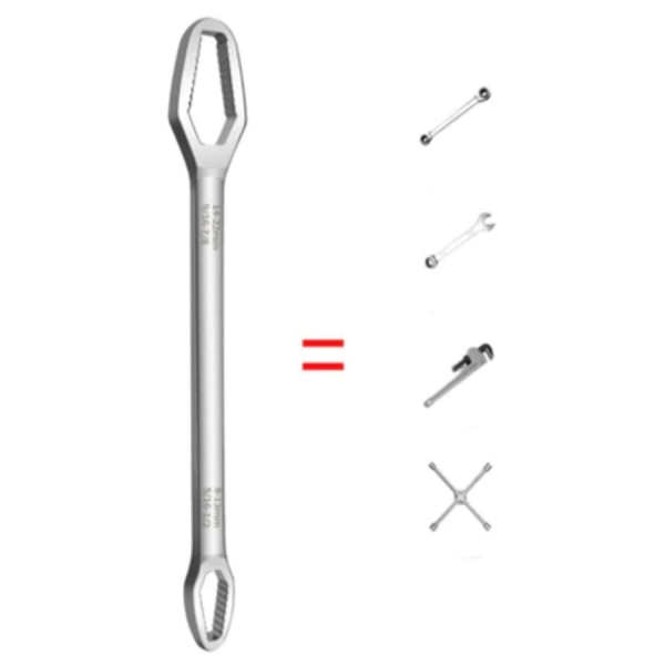 Chave Boca Fixa Aço Universal 8 a 24mm Cabeça Dupla Torx Ferramenta Resistente Multifuncional