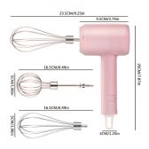 Batedor Elétrico De Ovo Grande Com Mixer 3 velocidades