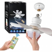 Ventilador De Teto Silencioso Econômico Com Luz Led Lâmpada