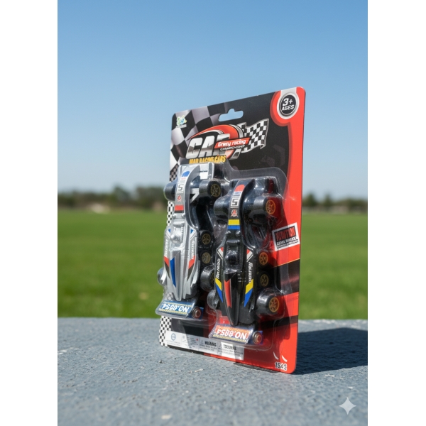 Kit 2 Carrinhos De Corrida Formula 1 Fricção - Mad Racing Kids