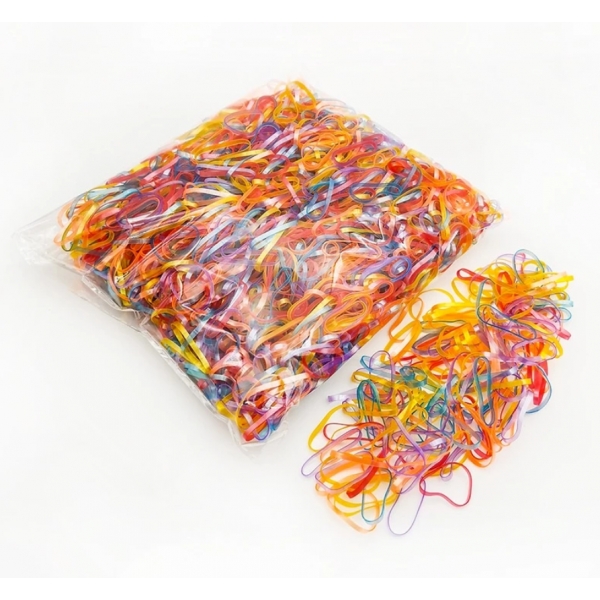 100 PEÇAS Baby Aldult TPU Elásticos Descartáveis Para Crianças Faixas De Cabelo Elásticas Meninas De Borracha