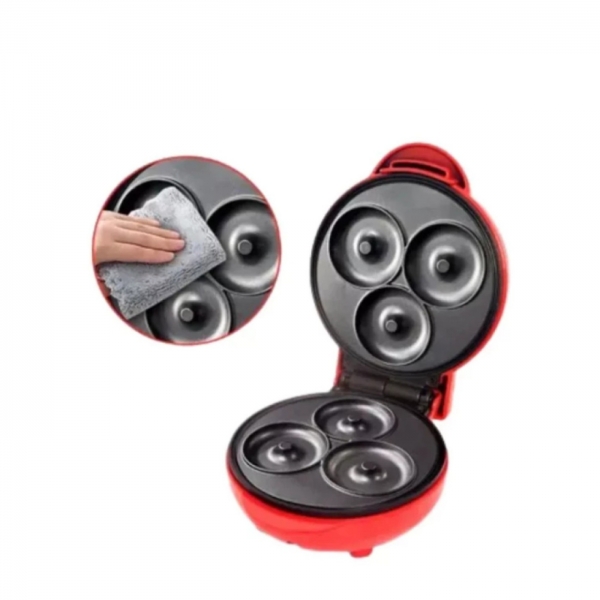 Mini Máquina De Donuts Elétrica 3 Furos Rápido 110V