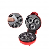 Mini Máquina De Donuts Elétrica 3 Furos Rápido 110V