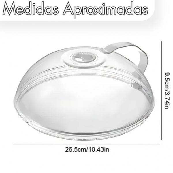 Tampa de Alimentos Para Microondas Prato de Alimentos Comida Transparente Plástico