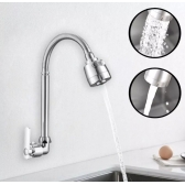 Torneira Cozinha Gourmet Bancada Parede Flexível 1/4 Volta Cromo