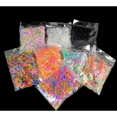 100 PEÇAS Baby Aldult TPU Elásticos Descartáveis Para Crianças Faixas De Cabelo Elásticas Meninas De Borracha