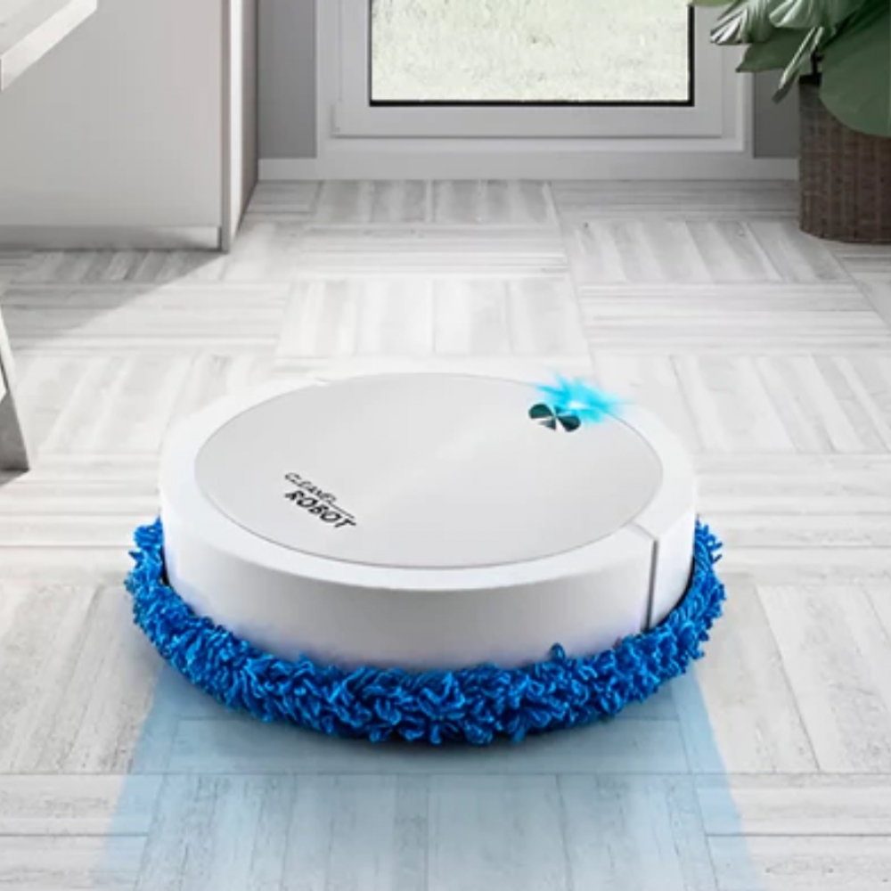 Robô De Limpeza Mop Simula Pano E Seca Baixo Ruído Robozinho