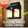 Luminaria Solar LED Lâmpada Dupla De Parede Com Sensor de Presença Movimento IP66 Impermeável