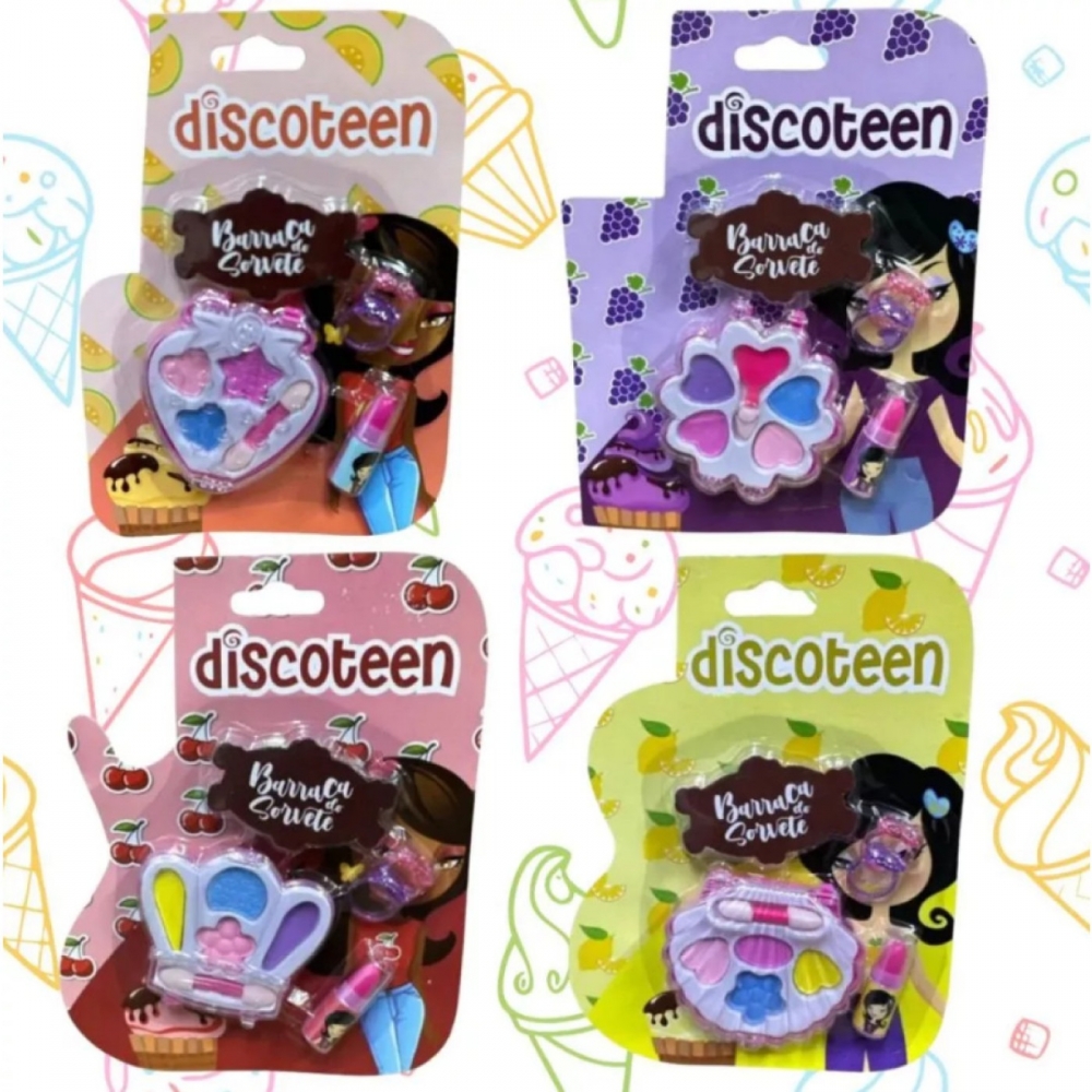 Kit Estojo Maquiagem Barraca Do Sorvete Discoteen