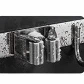 Porta Vassoura aço inox Rodo Suporte Com Encaixes e Ganchos Multiuso reforçado