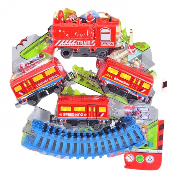 Trem De Bombeiros Interativ, A Pilha, Com Movimento