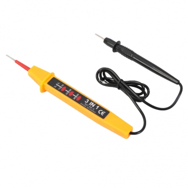 Caneta Medidora Tensão 3 em 1 110v 150v 220v 300v 380v 500v Ac/dc,Testador de tensão de automóvel, detector de luz de te