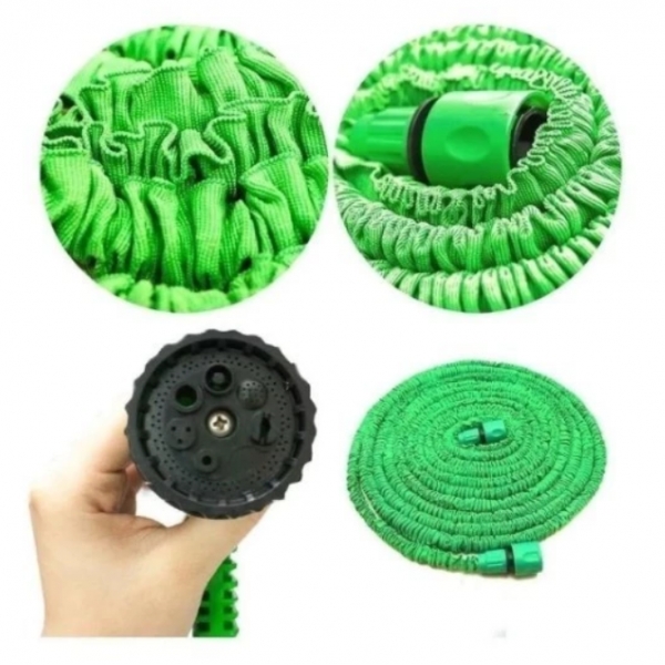 Mangueira Magica 15m METROS Flexível Irrigação E 7 Tipos De Jato