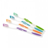 Kit 12 Escovas Dental Média Adulto Com Capa Protetora