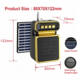 Caixa De Som Bluetooth Recarregável Solar USB FM Estilo Retrô Envio Aleatorio