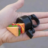 Buzina de Bicicleta Sanduíche Hamburguer Batatas Fritas Acessórios de Chamada Adoráveis Scooter Segurança