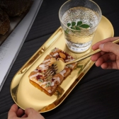 Bandeja Dourada Auxiliar Alimento Estética Micropigmentação