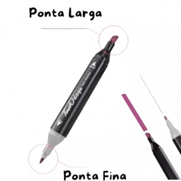 Kit 2 Livro Bobbie Goods + 36 Canetinhas Coloridas Pintar Diversão