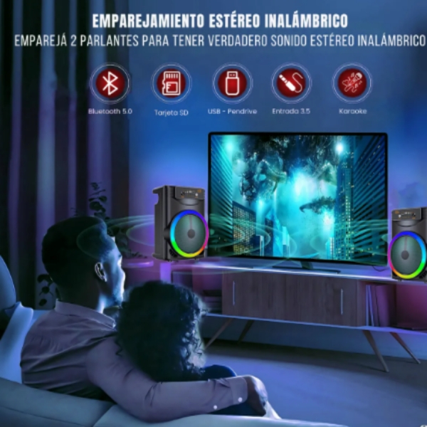 Caixa De Som Portable Speaker orador sem fio recarregável melhor bluetooth speaker com microfone karaoke - ZQS8146