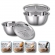 Ralador 4 em 1 Fatiador Bacia Legumes Queijo Tigela 26cm Cozinha saladeira aço inoxidavel inox