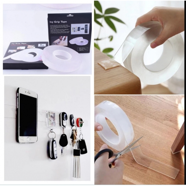 Fita Magica Dupla Face Super Forte Lavável Gel Auto Colante Lucky Bazar