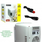 Mini Geladeira Portátil 4L 12v 127v Casa, Carro, Van, Ônibus