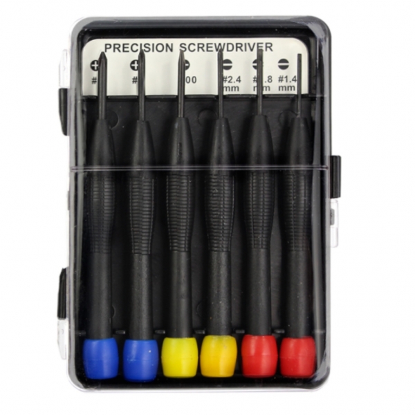 Chave Relojoeiro Kit Fenda + Philips C/ 6 Pecas - Kokay