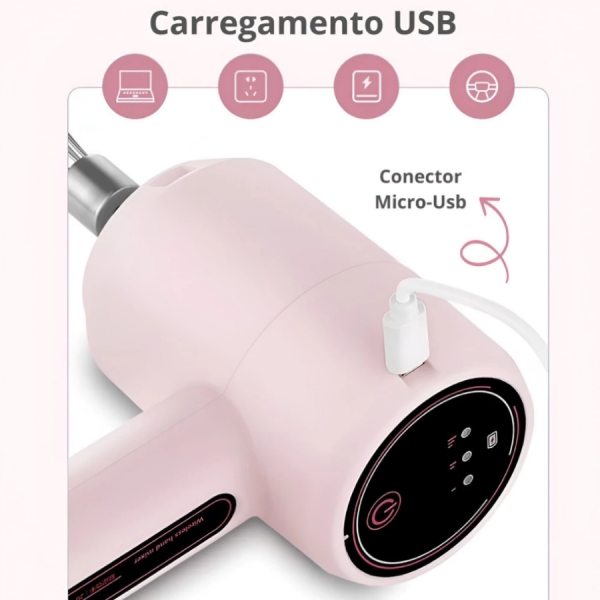 Batedor Elétrico De Ovo Grande Com Mixer 3 velocidades