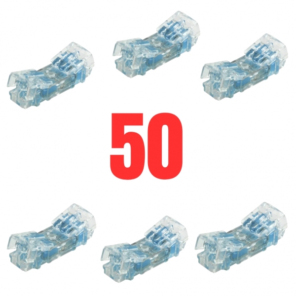 Kit 50 Pçs De Conectores De Emenda Linear C/gel 101e Bargoa Cor Branco