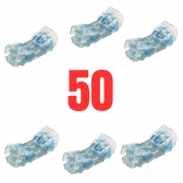 Kit 50 Pçs De Conectores De Emenda Linear C/gel 101e Bargoa Cor Branco