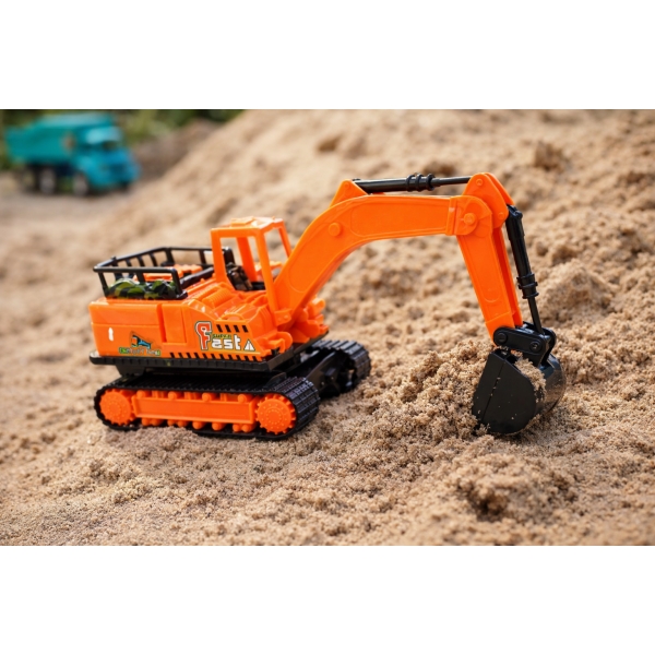 Trator Escavadeira de Brinquedo – Linha Construção