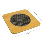 Descanso De Panelas Quadrado Madeira Protetor De Mesa Suporte Travessas Copos Cerejeira