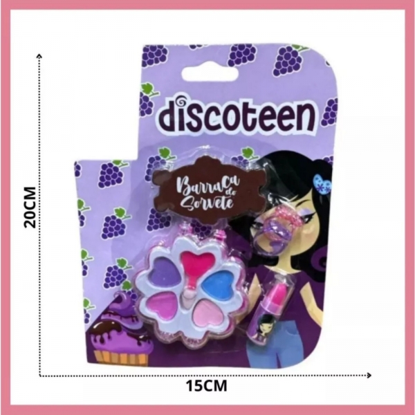 Kit Estojo Maquiagem Barraca Do Sorvete Discoteen