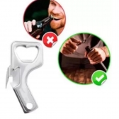 Abridor Lata Garrafa Sardinha Line Aço inox Original Bar Restaurante Refeitório Hotel Buffet Gourmet