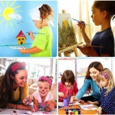 Kit 6 Conjunto De Pincéis Para Pintura Artistica Acrílicos