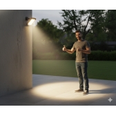 Luminária Solar Poste Rua Refletor Sensor Movimento Prova DÁgua Controle