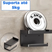 Suporte Papel Higiênico Premium Apoio Para Celular de Banheiro