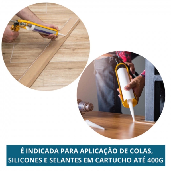 Pistola Aplicador De Silicone 9 Polegadas 400G/280Ml