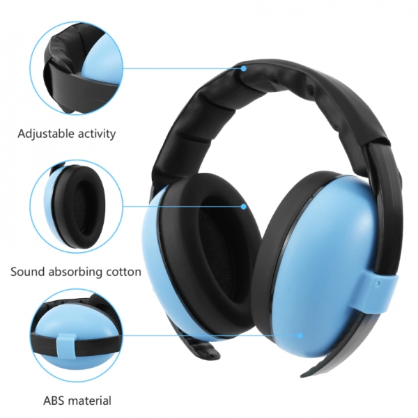 Abafadores De Ouvido Com Redução De Ruído Defensores Para Crianças Fita Ajustável ENVIO ALEATORIO
