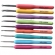 Colorido Macio Plástico Lidar Com Alumina Crochê Ganchos Agulhas De Tricô Conjunto 2-6mm Para Tecer Costura Tool-9pcs