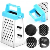 3 Peças Mini Ralador Quatro Faces Multifuncional Descascador