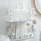 Porta Shampoo Boneco Prateleira Bob Retangular Plástico